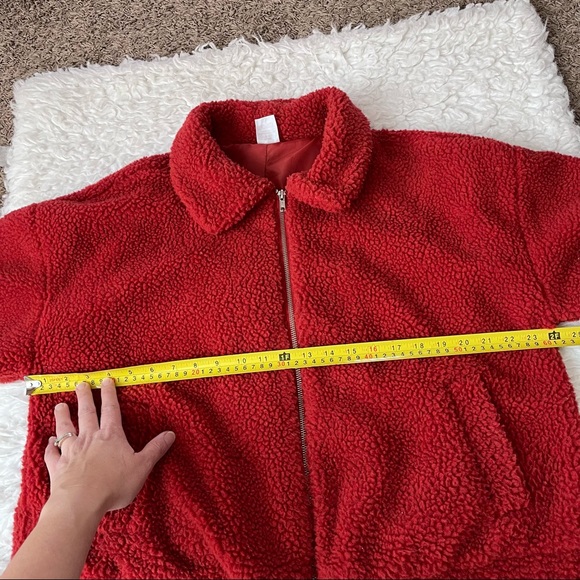 No Boundaries rust shearling zip up jacket, XL - Picture 7 of 11